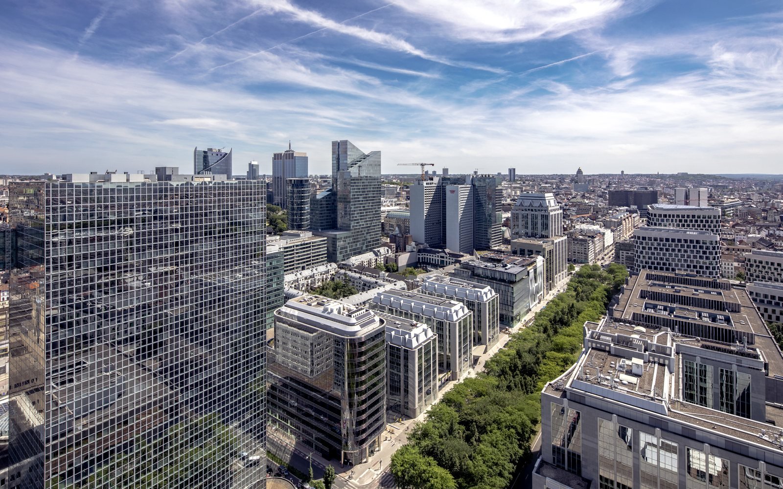 Brussels business district, Belgium